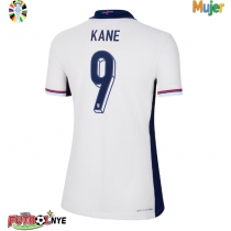 Camiseta Inglaterra Harry Kane #9 Primera Equipación para mujer Eurocopa 2024 manga corta